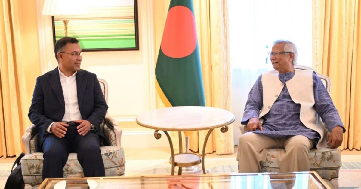 প্রধান উপদেষ্টার সঙ্গে তারেক রহমানের বহুল প্রতীক্ষিত রুদ্ধদ্বার বৈঠক চলছে