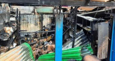 সেনবাগ সেবারহাট বাজারে ভয়াবহ অগ্নিকাণ্ড, ৮ দোকান পুড়ে ছাই
