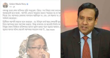 ‘প্লিজ! সব বিষয়ে কথা বলবেন না’ — শেখ হাসিনার উদ্দেশ্যে রনি