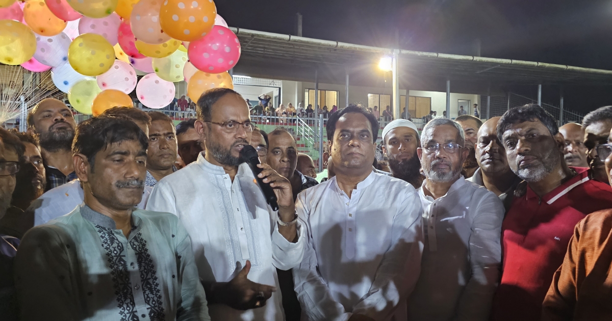 টাঙ্গাইলে শামসুল হক স্মৃতি মিনি ফুটবল টুর্নামেন্টের উদ্বোধন