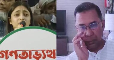 বাবাকে জড়িয়ে ধরতে না পারায় পিতাহীন মেয়ের কান্না শুনে কাঁদলেন তারেক রহমান