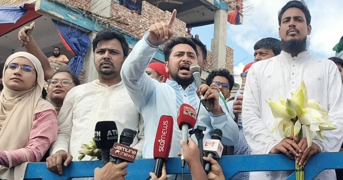 স্বাধীনতা এনেছি, সংস্কারও আমরাই আনব : নাহিদ ইসলাম