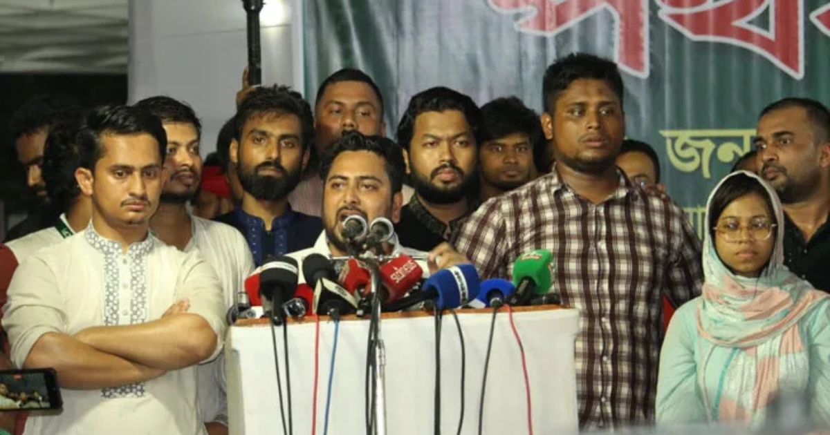 গণঅভ্যুত্থানে আপস করিনি, করব না,দেশের স্বার্থে কোনো আপস নয় : নাহিদ