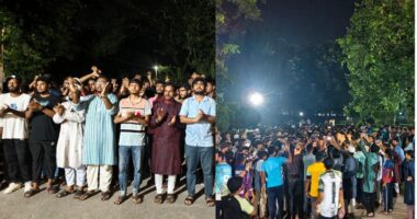 যুবদল নেতা কর্তৃক ব্যবসায়ীকে হত্যার প্রতিবাদে ইবি শিক্ষার্থীদের বিক্ষোভ