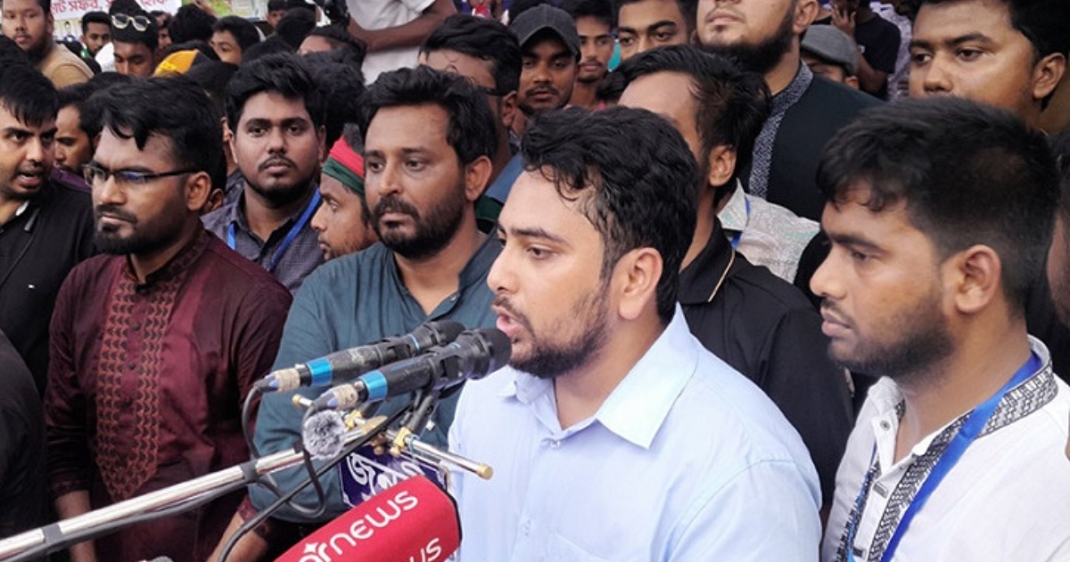 গণঅভ্যুত্থানের পরে দেশে চাঁদাবাজ থাকবে,দখলদারিত্ব থাকবে,আমরা আশা করিনি : নাহিদ