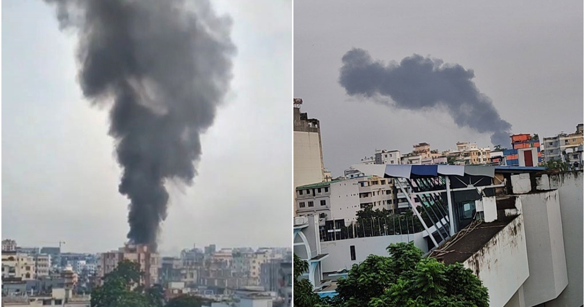 রাজধানীর মিরপুর শেওড়াপাড়ার শামীম সরণিতে আগুন