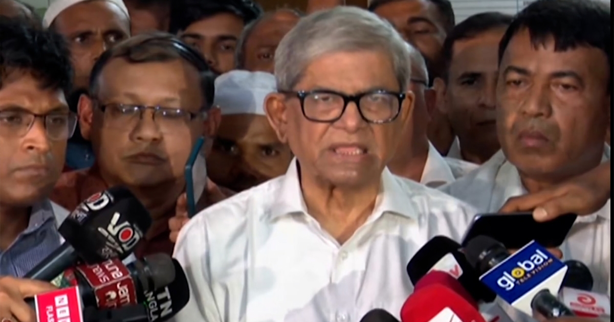 গণহত্যার দায়ে শুধু শেখ হাসিনা নয়, আ.লীগেরও বিচার হওয়া উচিত : মির্জা ফখরুল