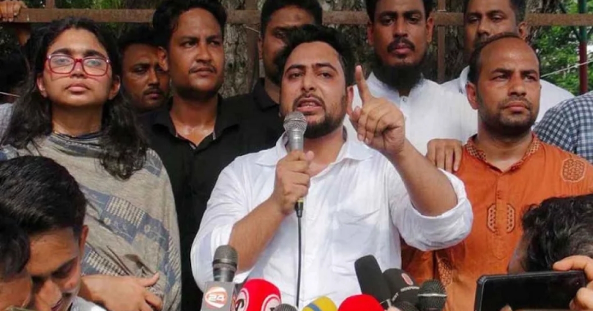 হাসিনার গণহত্যার বিচার ও সংস্কারের পরেই নির্বাচন: নাহিদ ইসলাম