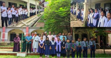 রাজধানীতে বিমান দূর্ঘটনা : বড়লেখায় শোক পালন