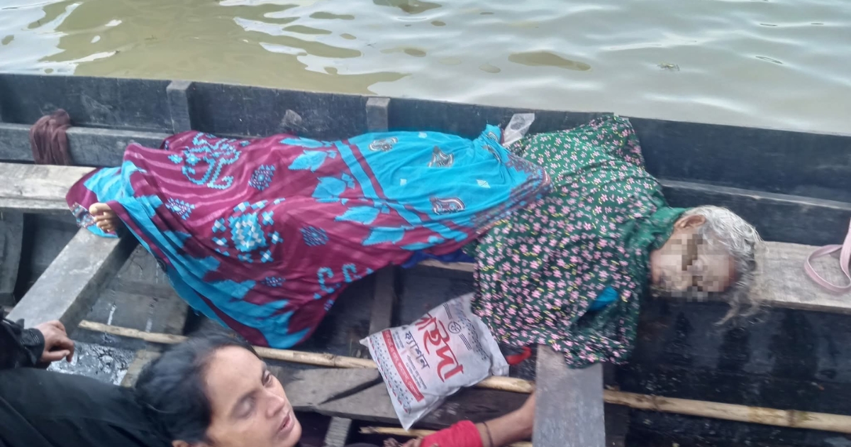সুনামগঞ্জে যাত্রীবাহি নৌকা ডুবির ঘটনায় বৃদ্ধা নারীর মৃত্যু