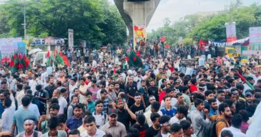 শাহবাগের সমাবেশ থেকে ৯ দফা দিল ছাত্রদল