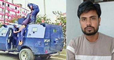 শহীদ ইয়ামিনকে গাড়ি থেকে ফেলার ঘটনায় সেই পুলিশ গ্রেপ্তার