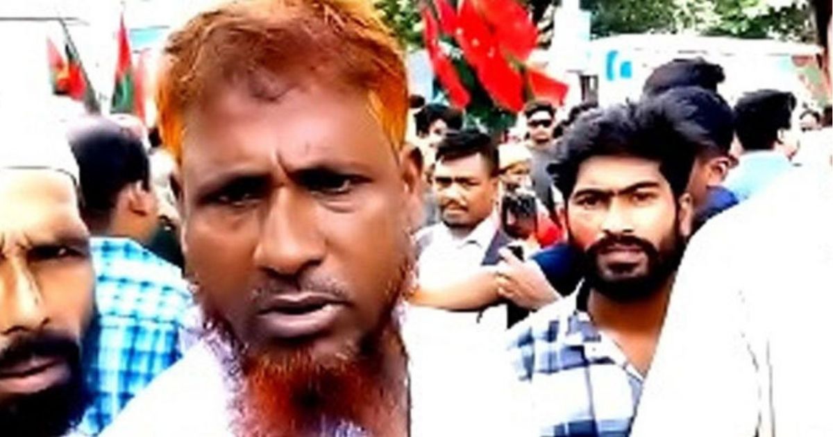 সমাবেশে ছাত্রদলের সেক্রেটারি পরিচয় দেওয়া ব্যক্তিটি আসলে কে?