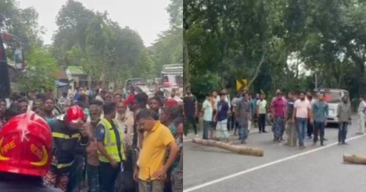 কাশিয়ানীতে বাস চাপায় বৃদ্ধা নিহত, ঢাকা-খুলনা মহাসড়ক আবরোধ