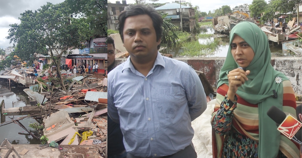 সেনবাগে খাল উদ্ধার অভিযানে তিন ম্যাজিস্ট্রেট, সহায়তায় সেনা-পুলিশ