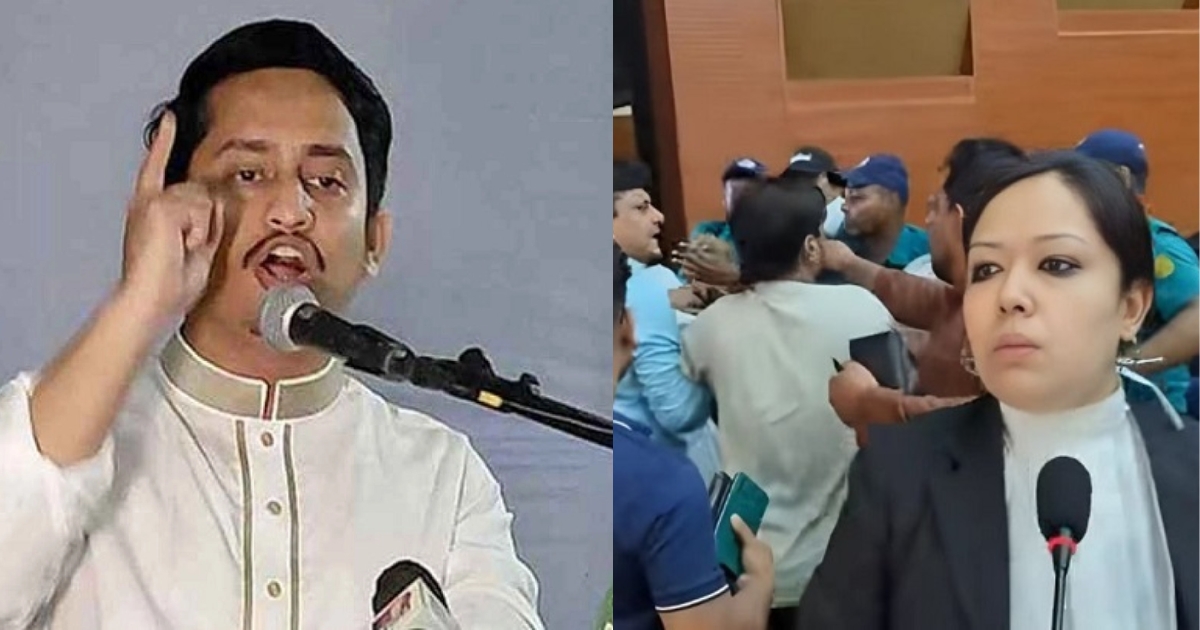 রুমিন ফারহানার পোষ্য কর্মীরা এনসিপির নেতাকে আঘাত করেছে : সারজিস আলম
