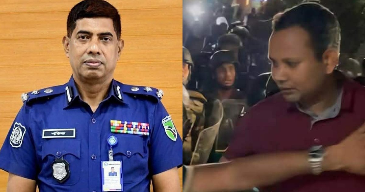 মেরুন রঙের পোশাক পরিহিত যুবক ডিবির কেউ নয় : ডিএমপির ডিবিপ্রধান