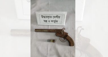 গাংনীতে ওয়ান শুটার গান ও গুলি উদ্ধার