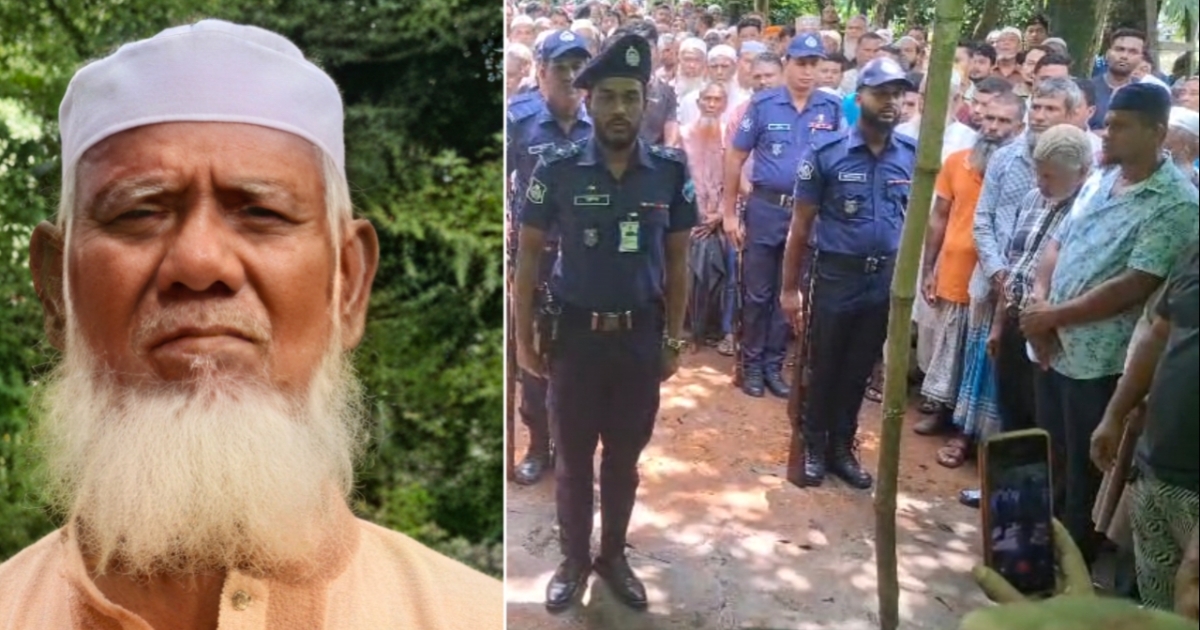 সড়ক দুর্ঘটনায় নিহত বীর মুক্তিযোদ্ধা শরিয়ত উল্যা এর রাষ্ট্রীয় মর্যাদায় দাফন সম্পন্ন