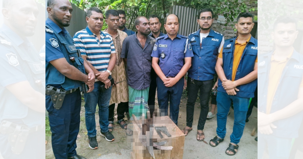 মুন্সিগঞ্জে বিদেশি পিস্তল ও গুলিসহ যুবক গ্রেপ্তার ১