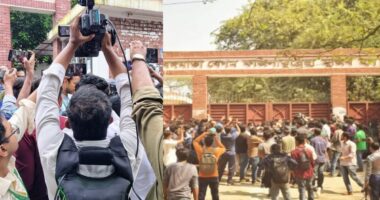 জাকসু নির্বাচনে ছাত্রী কেন্দ্রে ঢুকে ছাত্রদলের ভিপি প্রার্থীর বিশৃঙ্খলা,সাংবাদিককে গলাধাক্কা
