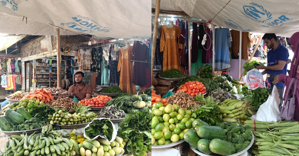 দীঘিনালায় সবজির বাজারে স্বস্তি ফেরেছে