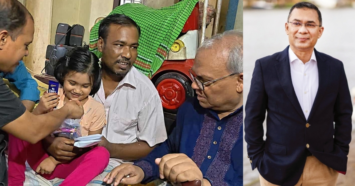 ছোট্ট শিশু লামিয়ার বাবা আব্দুর রাজ্জাকের চিকিৎসার দায়িত্ব নিলেন তারেক রহমান