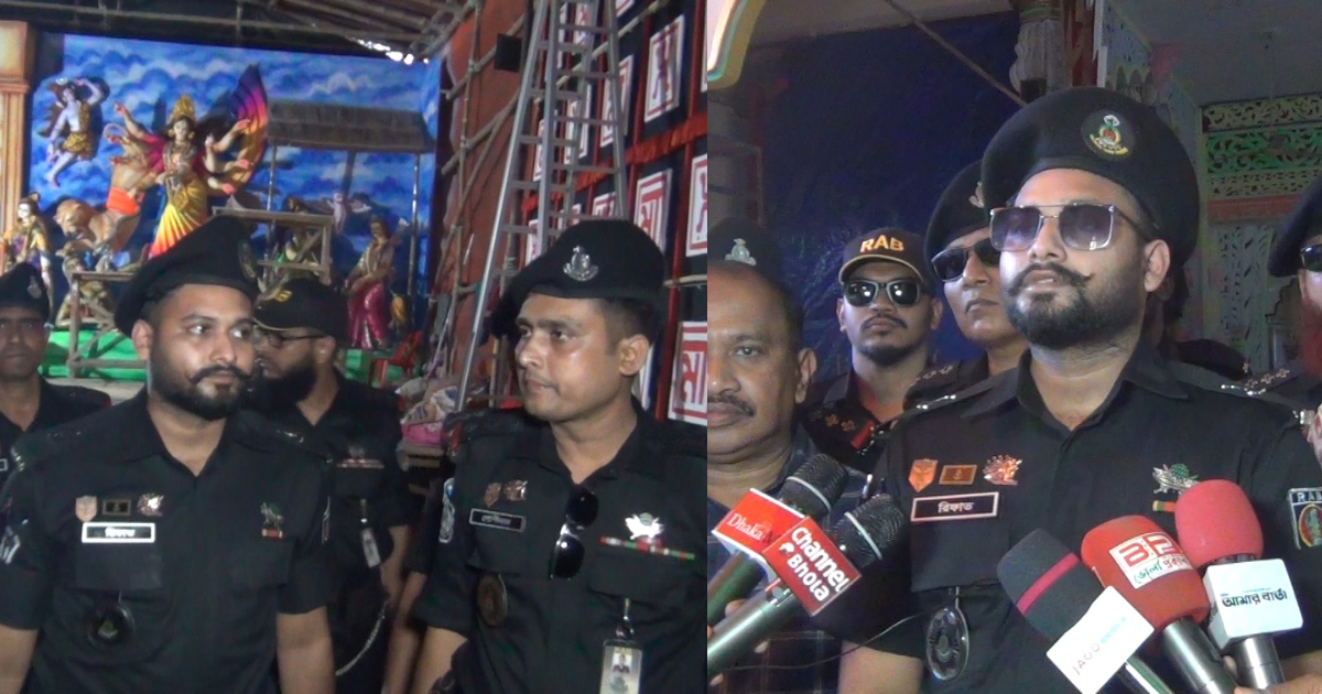 শারদীয় দুর্গোৎসবকে কেন্দ্র করে নিরাপত্তা জোরদার করেছে র‍্যাব-৮