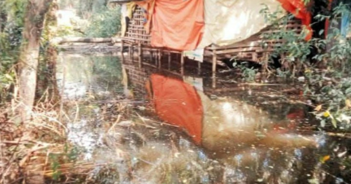 রামগঞ্জে পানি নিষ্কাশন খালে ৫০ বাঁধ