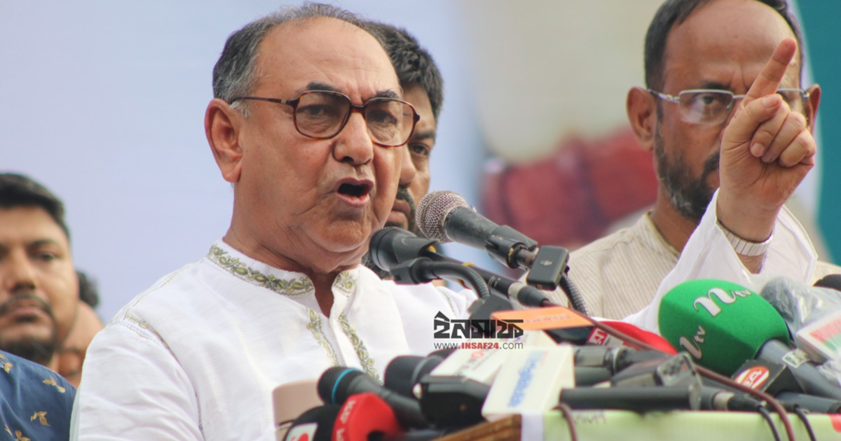 মিথ্যা আশ্বাস দিয়ে ভোট চাওয়ার রাজনীতি বিএনপি করে না : মির্জা আব্বাস