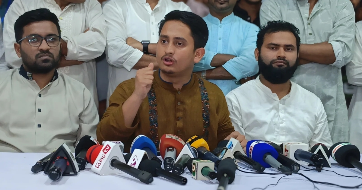 ‘শাপলা পেতে নির্বাচন কমিশন পুনর্গঠনের আন্দোলনেও যাবো’: সারজিস আলম