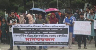অভ্যুত্থান বিরোধী বরখাস্ত শিক্ষকদের পক্ষে মাঠে আইন বিভাগ, অনলাইন গ্রুপে তৎপরতা