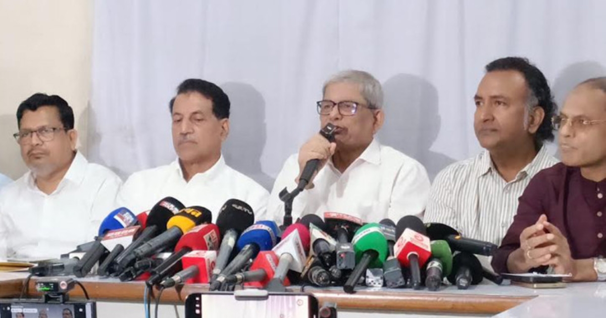 দেশের শত্রুরা আবারও মাথা তুলে দাঁড়ানোর চেষ্টা করছে : মির্জা ফখরুল ইসলাম আলমগীর