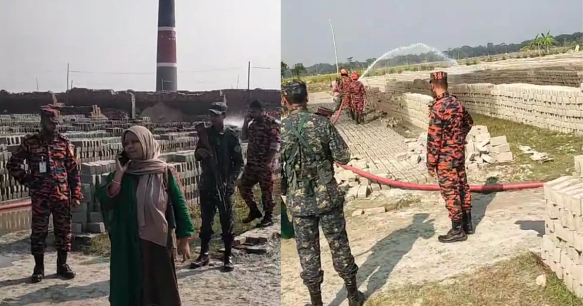 দুমকীতে অবৈধ ইটভাটা গুঁড়িয়ে দিল প্রশাসন