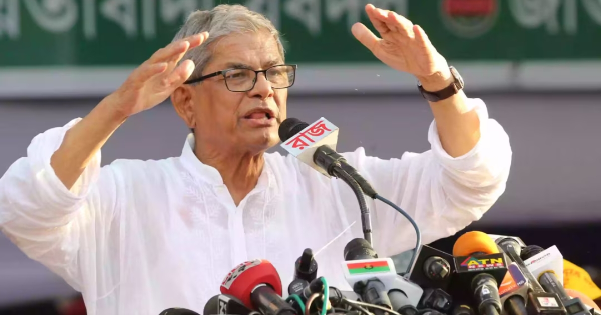 ‘বিএনপি ভেসে আসা দল নয়,আমরা যদি মাঠে নামি রাজনৈতিক হিসাব পাল্টে যাবে : মির্জা ফখরুল