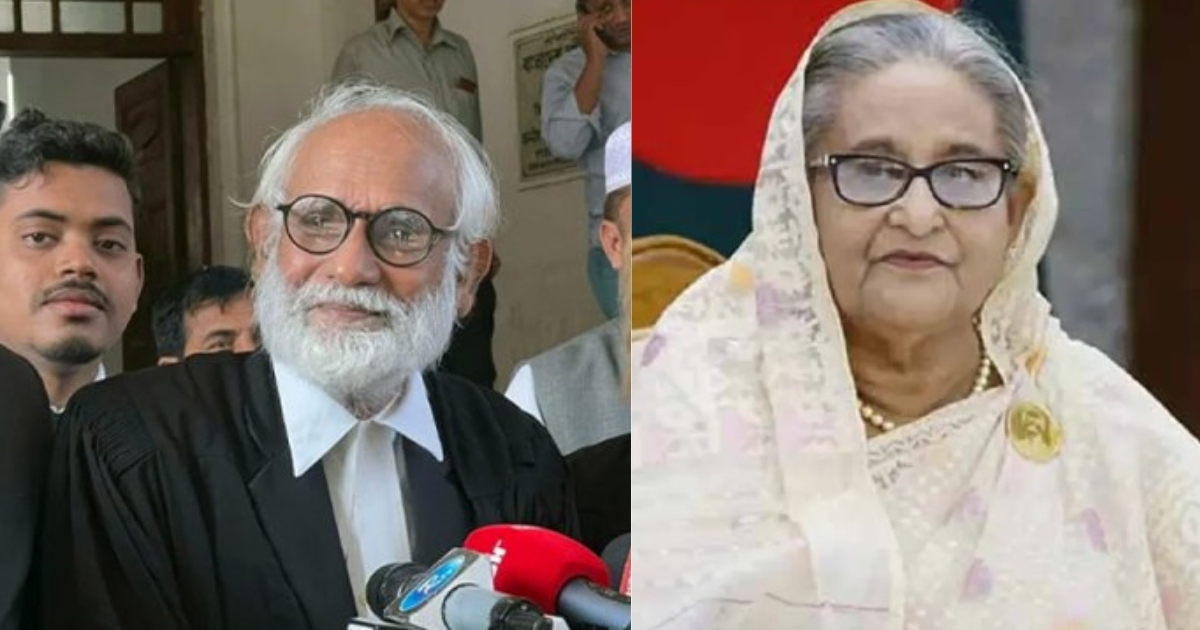 গুমের মামলায় শেখ হাসিনার স্টেট ডিফেন্স আইনজীবী হিসেবে নিয়োগ পেলেন জেড আই খান পান্না