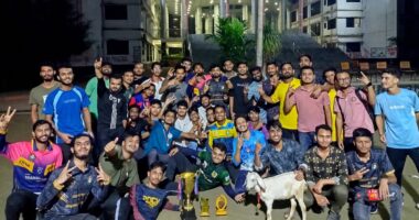 নজরুল বিশ্ববিদ্যালয়ের শর্টপিচ টুর্নামেন্টে চ্যাম্পিয়ন 'হিসাববিজ্ঞান বিভাগ'