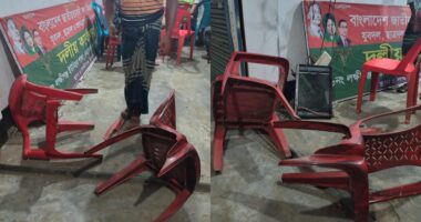 আ'লীগ নেতাকে বের করে দেওয়ায় ,যুবদলের অফিসে হামলার অভিযোগ বিএনপির সম্পাদকের বিরুদ্ধে