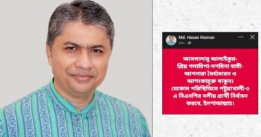 নেতাকর্মীদের আশ্বস্ত করলেন হাসান মামুন: আশংকামুক্ত ও ধৈর্যধারণের আহ্বান