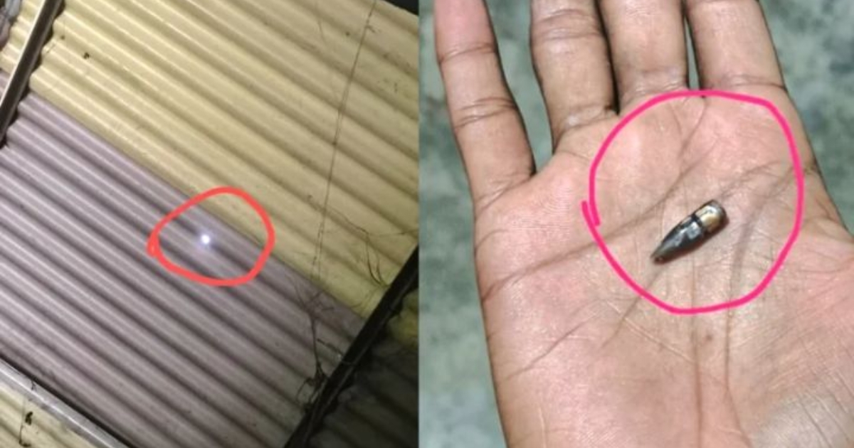 মিয়ানমার থেকে ছোড়া গুলি এসে পড়লো বাংলাদেশীর টিনের ঘরে