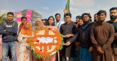 বিজয় দিবসে বীর শহীদদের প্রতি গবিসাসের শ্রদ্ধা ও পুষ্পস্তবক অর্পণ