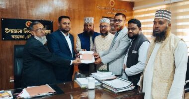মৌলভীবাজার-১ আসনে জামায়াত প্রার্থী মাওলানা আমিনুল ইসলামের মনোনয়ন ফরম সংগ্রহ
