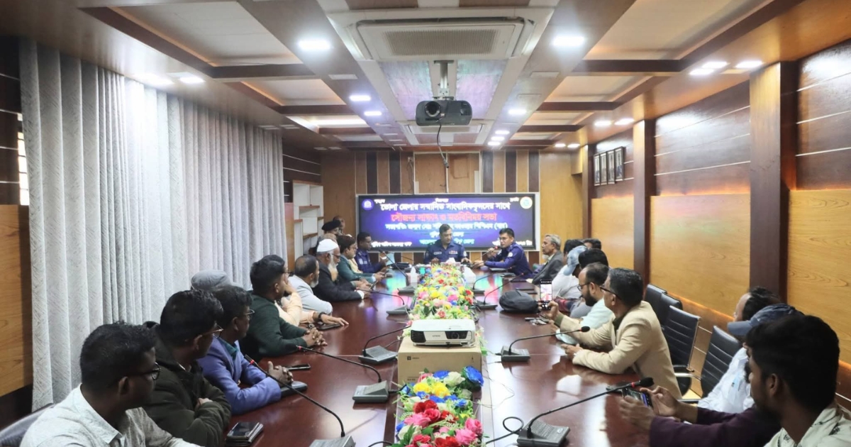 ভোলার সাংবাদিকদের সঙ্গে নবাগত পুলিশ সুপারের মতবিনিময়