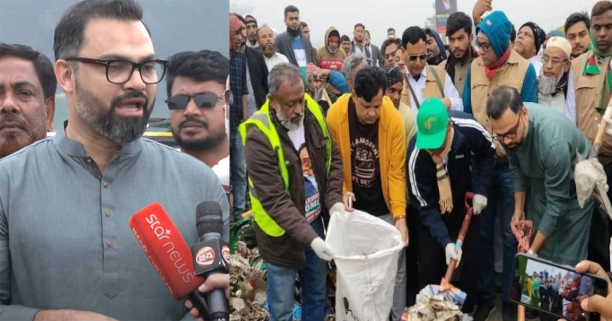 সমাবেশে ক্ষতিগ্রস্ত গাছ পুনরায় লাগানোর ঘোষণা বিএনপির, চলছে পরিচ্ছন্নতা কার্যক্রম