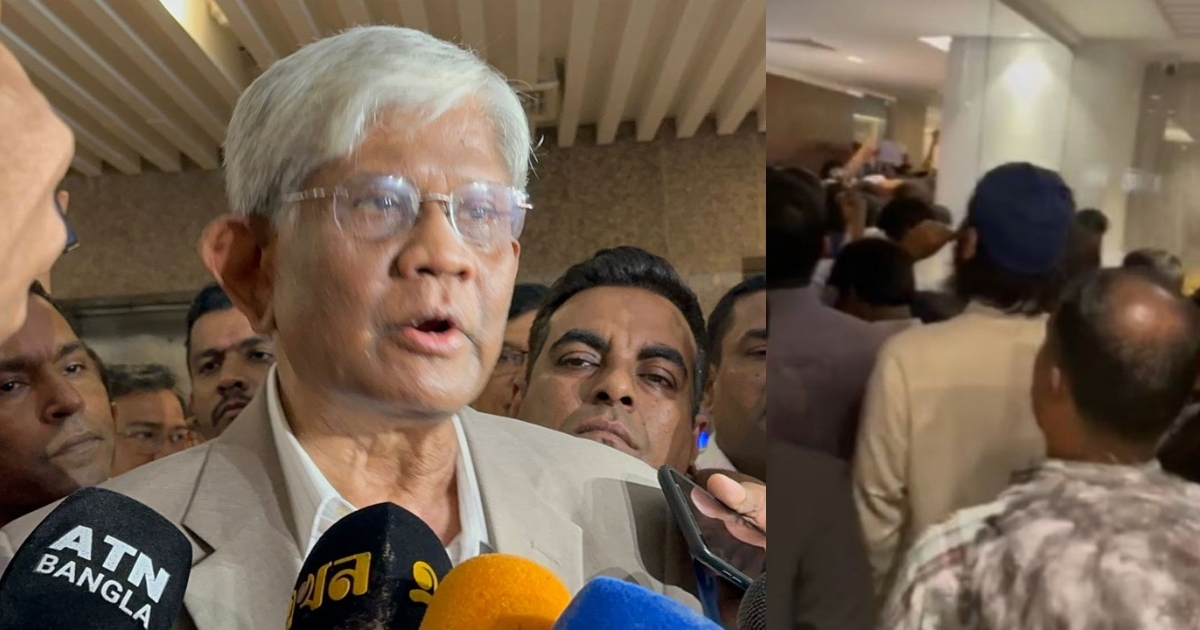 সচিবালয়ে অবরুদ্ধ অর্থ উপদেষ্টা ড. সালেহউদ্দিন আহমেদ