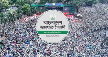 শহীদ ওসমান হাদির হত্যার বিচারের দাবিতে মানিক মিয়া অ্যাভিনিউয়ে জামায়াতের মহাসমাবেশ