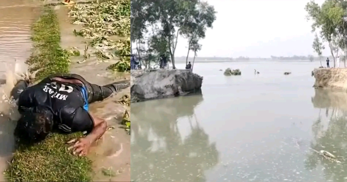নীলফামারীতে তিস্তা সেচ ক্যানেলের বাঁধ ভেঙে শতাধিক একর ফসল তলিয়ে গেছে