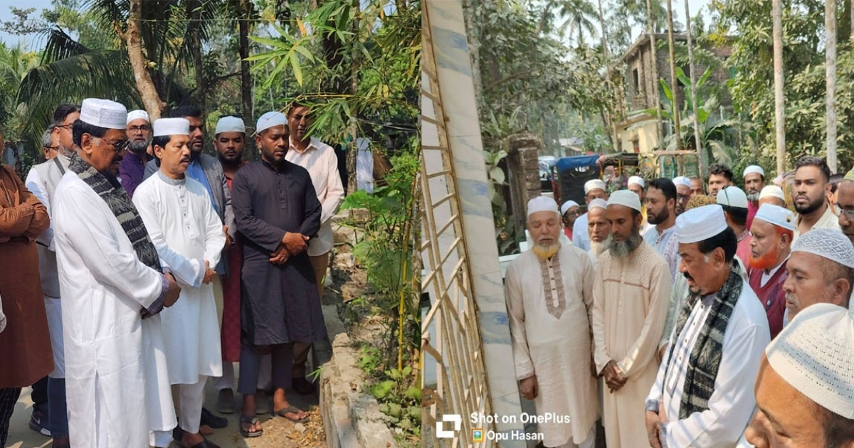 লালমোহনে সাবেক বিএনপির সভাপতি আনিচল মিয়া ও পৌর মেয়র কবির পাটোয়ারীর কবর জিয়ারত করলেন মেজর হাফিজ