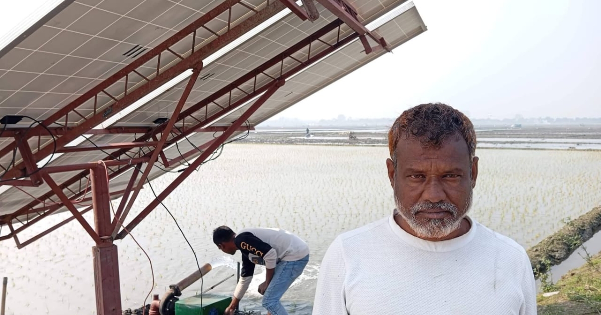 নলডাঙ্গায় হালতিবিলে কৃষকের নিজ প্রচেষ্ঠায় প্রথম সোলার পাম্প দ্বারা ইরি চাষ পদ্ধতি চালু