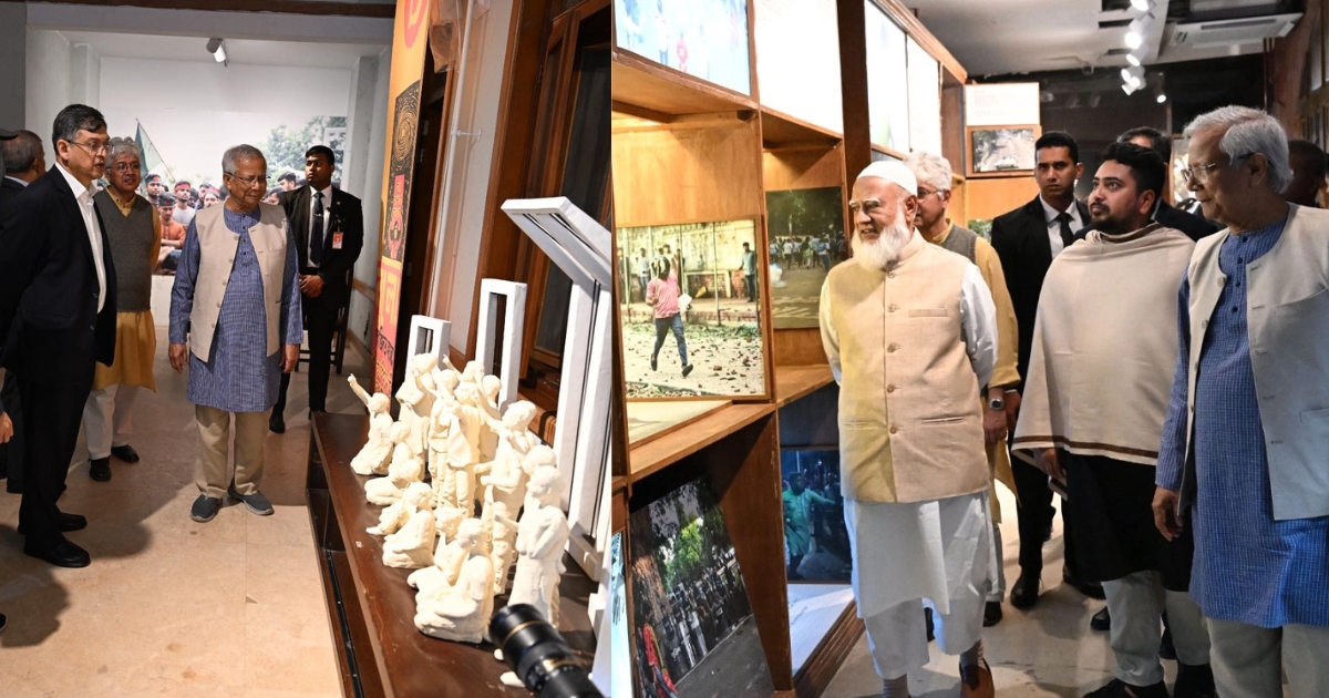 বিএনপি, জামায়াত ও এনসিপি প্রতিনিধিদের নিয়ে জুলাই যাদুঘর পরিদর্শন করেছেন প্রধান উপদেষ্টা